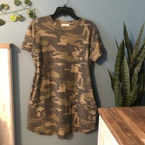 Camo T-shirt Pocket Dress